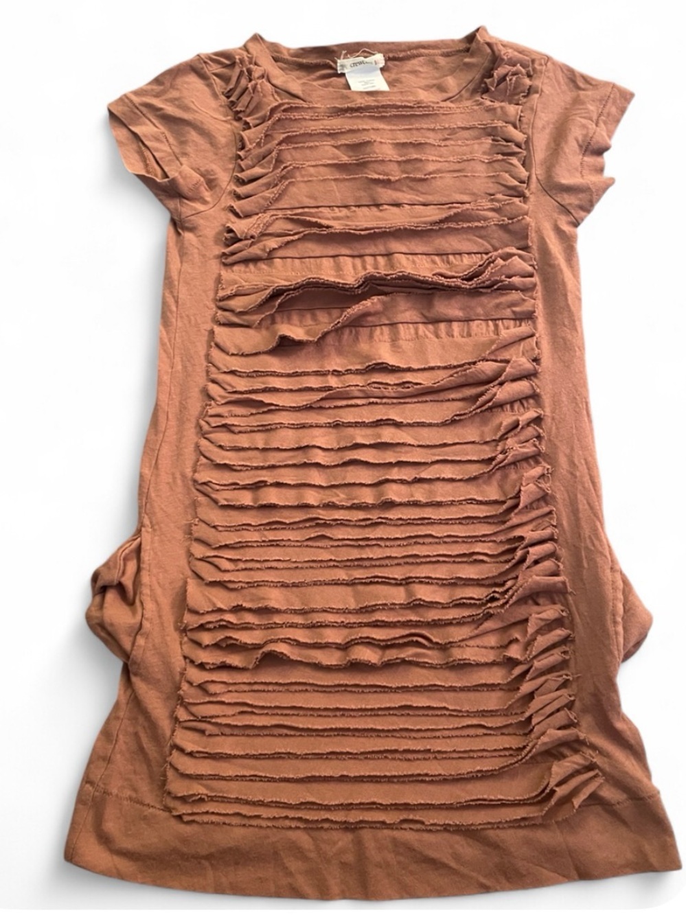 Crewcuts Brown / Mauve Layered Ruffle Dress Girls Size 4/5